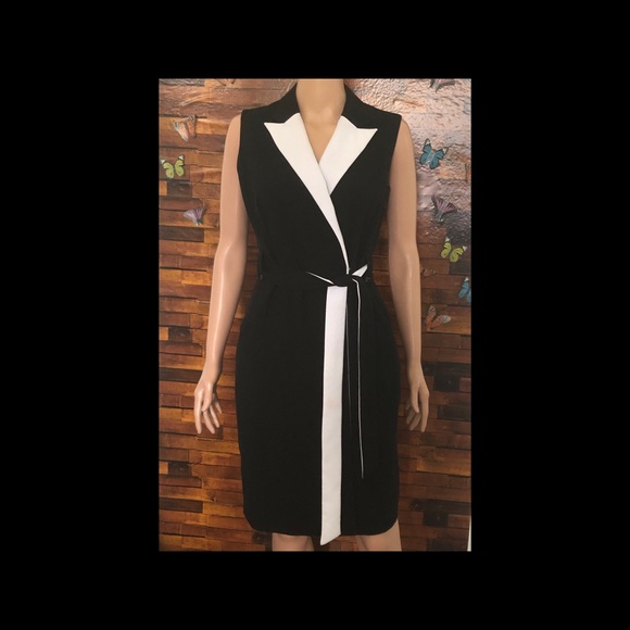 calvin klein tuxedo dress
